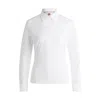Hugo Boss Slim-fit Blouse In An Organic-cotton Blend In White