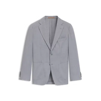 Hugo Boss Slim-fit Blazer In Wool In Gray