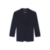Hugo Boss Slim-fit Blazer With Press-stud Closure In Blue