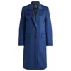 Hugo Boss Slim-fit Business Coat In Virgin Wool And Cashmere In Multi