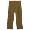 Hugo Boss Slim-fit Cargo Trousers In Mercerized Cotton In Green