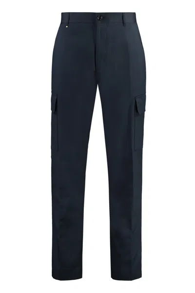 Hugo Boss Slim Fit Chino Trousers In Blue