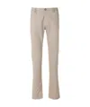 Hugo Boss Beige Slim-fit Trousers In Gray