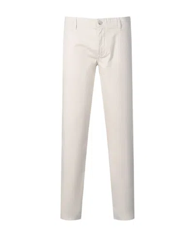 Hugo Boss Slim-fit Chino Trousers In White