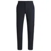 Hugo Boss Slim-fit Chinos In Easy-iron Four-way Stretch Fabric In Dark Blue