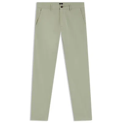 Hugo Boss Slim-fit Chinos In Stretch Cotton In Green