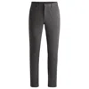 Hugo Boss Slim-fit Chinos In Stretch-cotton Gabardine In Grey
