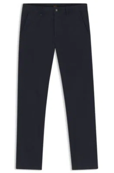 HUGO BOSS SLIM-FIT CHINOS IN STRETCH-COTTON SATIN