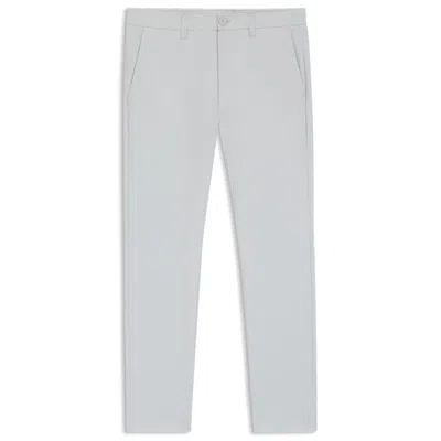 Hugo Boss Slim-fit Chinos In Stretch Seersucker In White