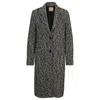 Hugo Boss Slim-fit Coat In A Structured Cotton Blend In Grey