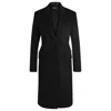 Hugo Boss Slim-fit Coat In Wool And Cashmere In Black