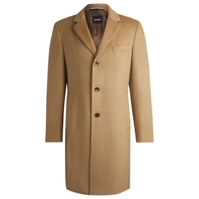 HUGO BOSS SLIM-FIT COAT IN WOOL AND CASHMERE