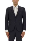 Hugo Boss Black Single-button Suit In Gray