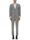 Hugo Boss Boss Slim Fit Dress In Gray