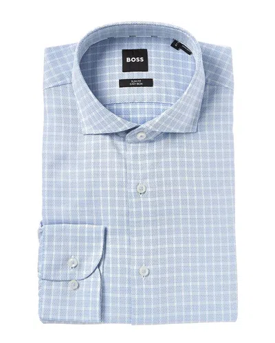 Hugo Boss Slim Fit Dress Shirt In Blue