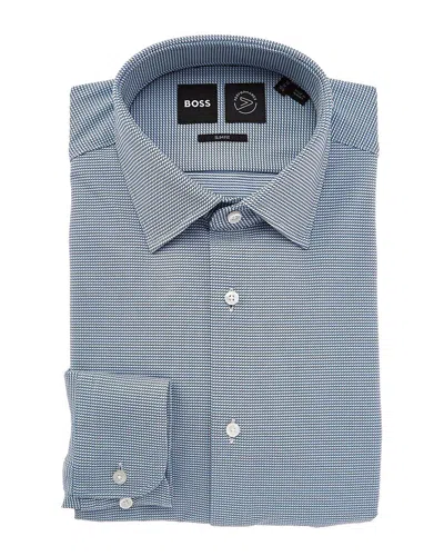 Hugo Boss Slim Fit Dress Shirt In Blue