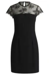 Hugo Boss Domina Mini Dress In Black