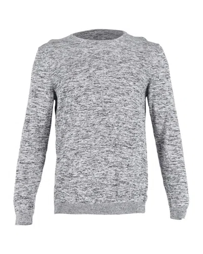 Hugo Boss Slim Fit Fines-o Sweater In Grey Cotton In Gray