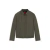 Hugo Boss Slim-fit Jacket In Performance-stretch Fabric In Green