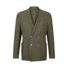 Hugo Boss Slim-fit Jacket In Wool, Silk And Linen In Multi