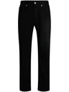 Hugo Boss Slim-fit Jeans In Black Stretch Denim In Black