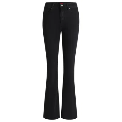 Hugo Boss Slim-fit Jeans In Black Stretch Denim