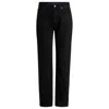 Hugo Boss Mom-fit Jeans In Black Rinse-wash Denim In Black