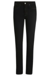 Hugo Boss Slim-fit Jeans In Black Stretch Denim In Black