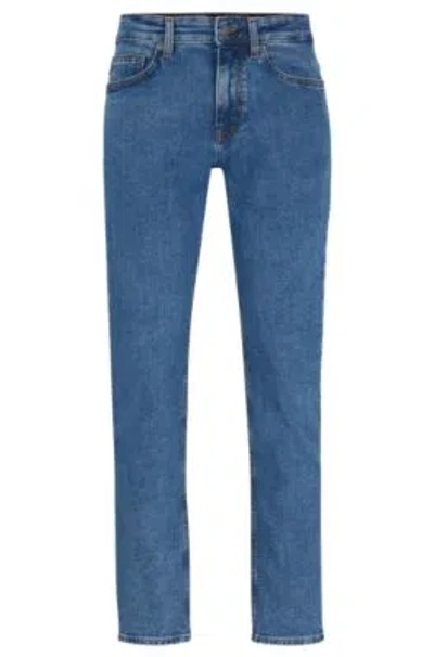 Hugo Boss Slim-fit Jeans In Blue Comfort-stretch Denim
