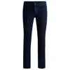 Hugo Boss Delaware Slim-fit Jeans In Indigo Stretch Denim In Blue
