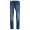 Hugo Boss Slim-fit Jeans In Blue Italian Cashmere-touch Denim In Blue