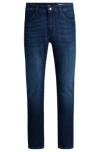 Hugo Boss Slim-fit Jeans In Blue Mechanical-stretch Denim In Blue