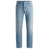 Hugo Boss Slim-fit Jeans In Blue Mechanical-stretch Denim In Blue