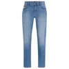 Hugo Boss Slim-fit Jeans In Blue Super-soft Stretch Denim In Blue