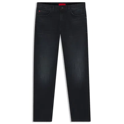 Hugo Boss Slim-fit Jeans In Dark-blue Stretch Denim