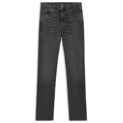 Hugo Boss Slim-fit Jeans In Dark-gray Stretch Denim In Blue