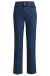 Hugo Boss Slim-fit Jeans In Deep-blue Comfort-stretch Denim In Light Blue