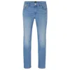 Hugo Boss Slim-fit Jeans In Light-blue Soft Stretch Denim In Blue