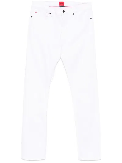 Hugo Boss Slim-fit Jeans In Weiss
