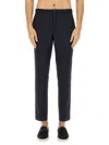 Hugo Boss Tailored Trousers With Belt Loops And Pockets In Black