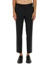 Hugo Boss Tailored Trousers With Pockets And Belt Loops In Black
