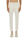 Hugo Boss Tailored Trousers With Pockets And Belt Loops In Neutral