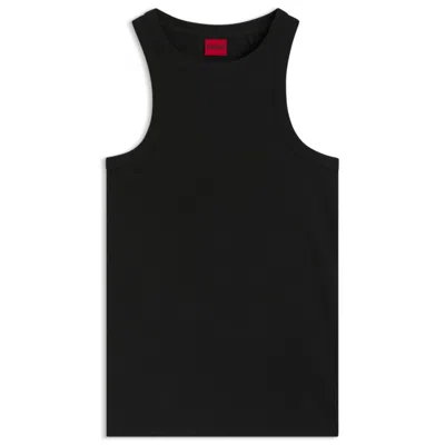 Hugo Boss Slim-fit Pants In A Stretch-cotton In Black
