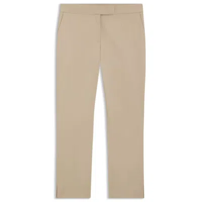 Hugo Boss Slim-fit Pants In Stretch Cotton In Brown