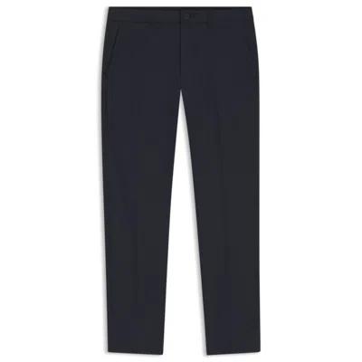 Hugo Boss Slim-fit Pants In Water-repellent Stretch Fabric In Black