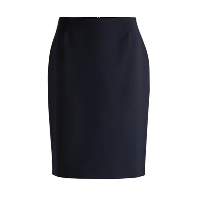 HUGO BOSS SLIM-FIT PENCIL SKIRT IN VIRGIN WOOL
