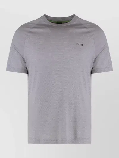 Hugo Boss Slim Fit Performance Crew Neck T Shirt In Grey