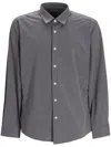 Hugo Boss Slim-fit Performance-stretch Jersey Melange Shirt In Grey