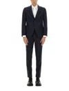Hugo Boss Boss Huge Windowpane Check Suit In Blue