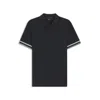 Hugo Boss Boss Cotton Polo In Black